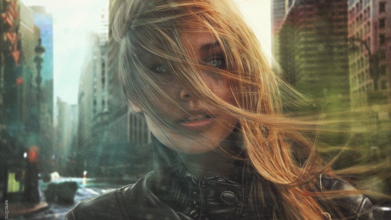 hairstyle, Girls, young women, girl, real people, warrior, reflection, headshot, woman, Fu, beauty, artwork, portrait, young adult, outdoors, hair, beautiful woman