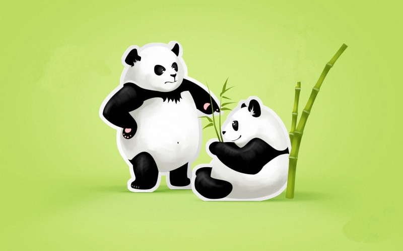 bears, panda bear, 1920x1200, bear, 1080P, illustrations, panda, digital art