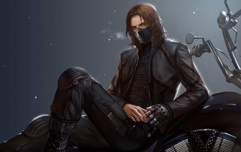 young adult, mask, man, Guy, 1080P, real people, metal hand, leather, hairstyle, lifestyles, jacket, women, adult, young women, wearing, motorcycle, couples