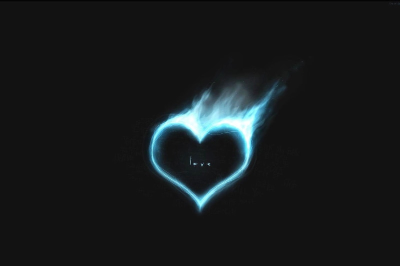 720P, illuminated, people, love, finger, minimalism, shape, creativity, positive emotion, emotion, communication, dark, night, valentines day - holiday