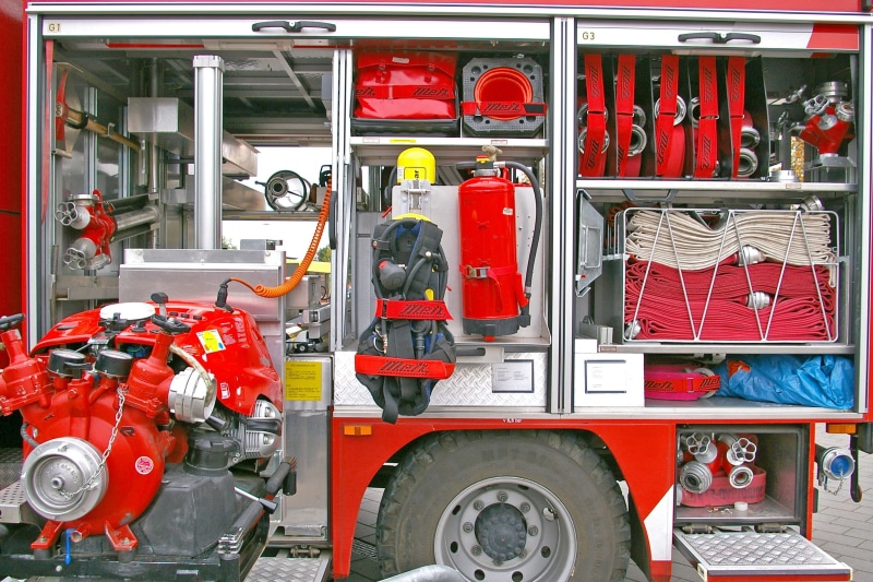day, save lives, firefighter, rescue, brand, hose, fire extinguishing, set, accessories, rescue worker, volunteer firefighter, land vehicle, fire protection