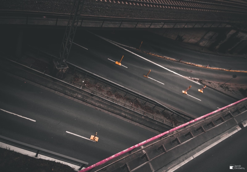 street, symbol, illuminated, sony, urban, mode of transportation, black, marking, outdoors, game, connection, bridge, road marking, car, Jannik Grobelny