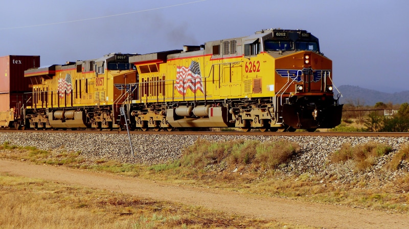 freight train, sky, rail transportation, land vehicle, engine, railroad car, 4K, travel, heavy, freight, train - vehicle, business, train, mode of transportation