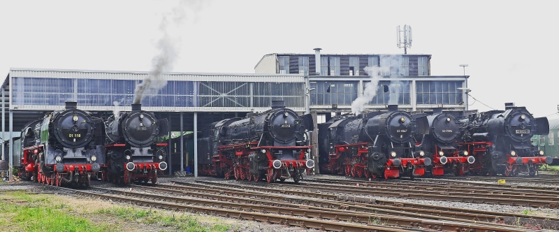 air pollution, public transportation, station, event, presentation, railroad track, railroad car, operational, tradition, nostalgia, outdoors, train, 4K