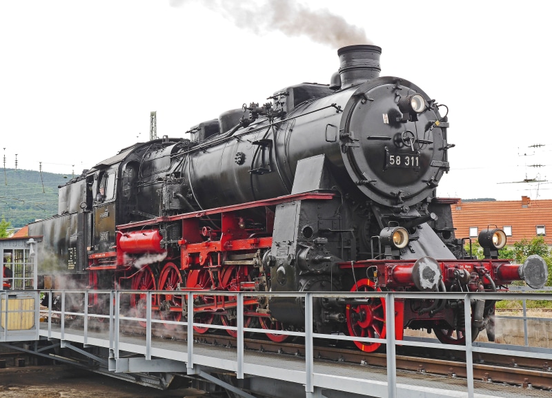 Steam Locomotive, old, baden, museum day, oldtimer, event, outdoors, sky, 4K, railroad track, track, br 58, tradition, architecture, operational, steam train