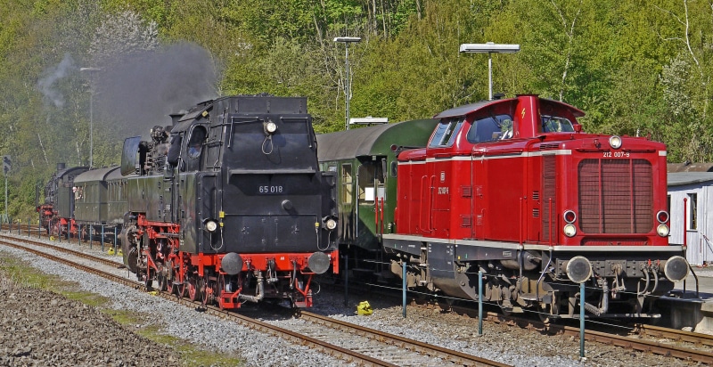 motion, engine, mode of transportation, oldtimer, event, aggression, stoom stichting nederland, tradition, steam train, guest loco, bochum-dahlhausen, bahnbetriebswerk