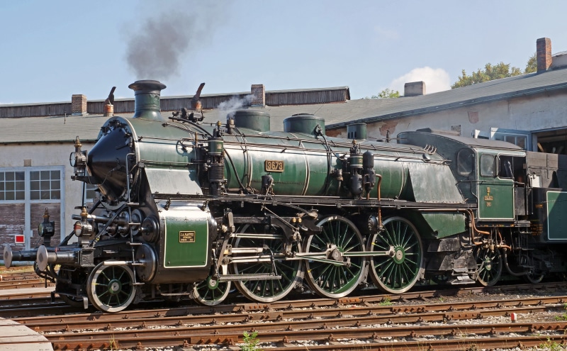 locomotive shed, historically, railroad car, steam, nostalgia, rail transportation, smoke - physical structure, oldtimer, 5K, track, bavarian s 3-6, railway