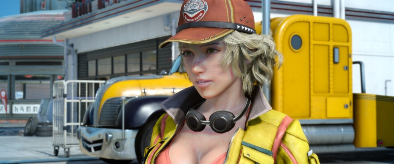 Final Fantasy, headshot, day, young women, looking away, front view, women, lifestyles, portrait, mode of transportation, Final Fantasy XV, transportation
