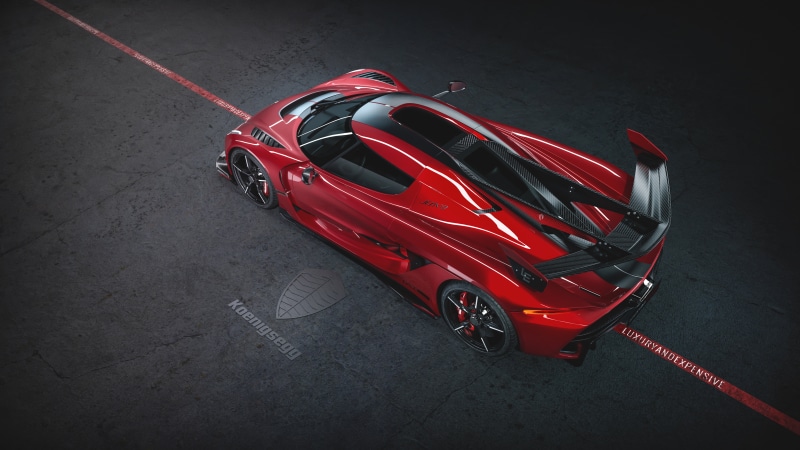 Koenigsegg, supercar, 1600 HP, 2019, 8K, hypercar, Cherry Red Edition, Jesko
