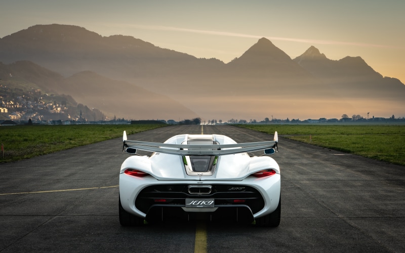 mountains, hypercar, Koenigsegg, Jesko, 5K