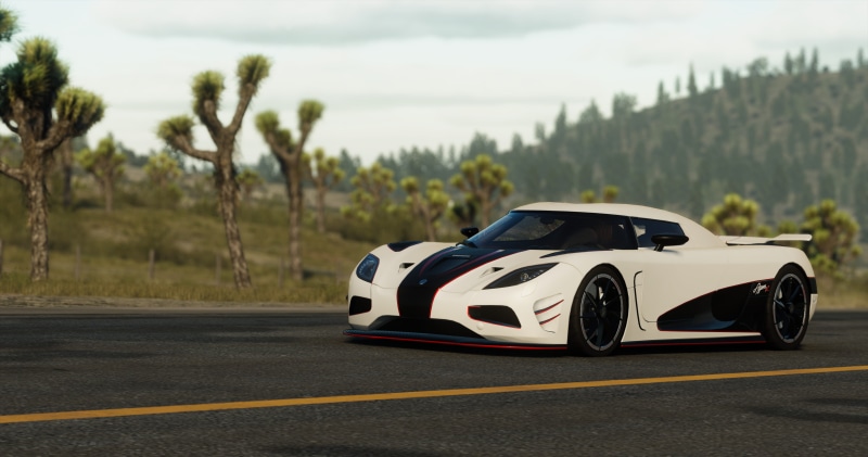 Koenigsegg, 4K, car, city, red, landscape, trees, green, writing, supercars, black
