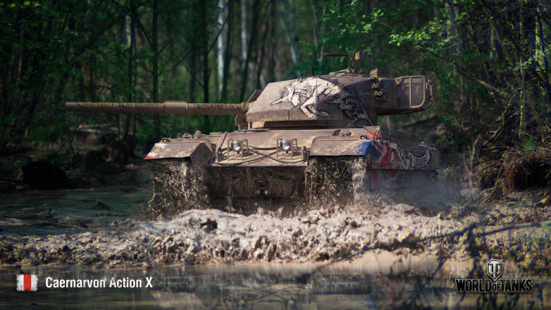 1080P, Wargaming, WoT, World of Tanks, Caernarvon Action X
