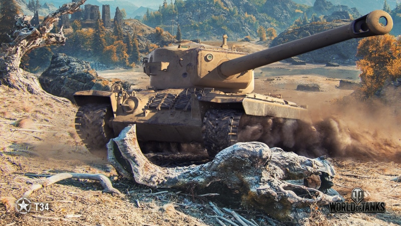 T34, WoT, World of Tanks, 1080P, Wargaming, American