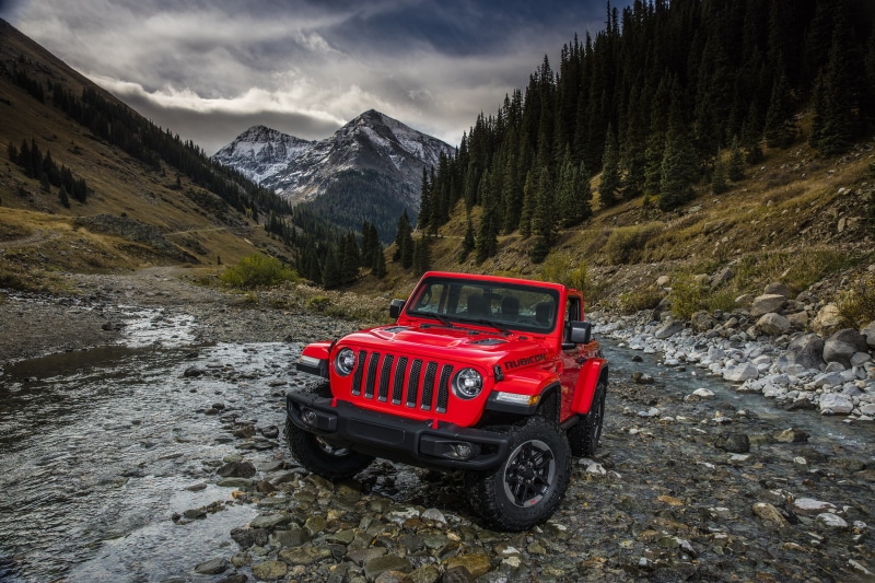 mountain, 2018, daytime, black, wrangler, near, 2K, jeep, red, Jeep Wrangler Rubicon