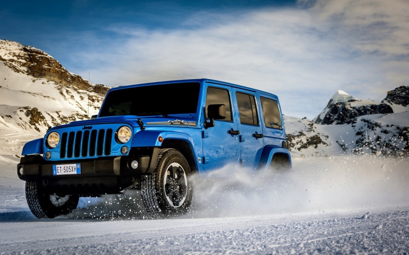 Mountains, Snow, Polar, 1080P, Car, Wrangler, Jeep