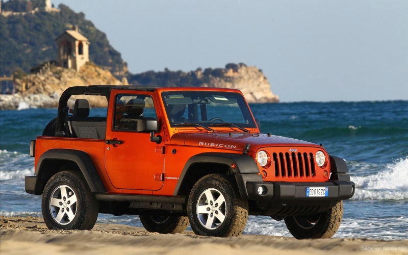 rubicon, 2012, cars, orange, wrangler, other cars, 1080P, jeep