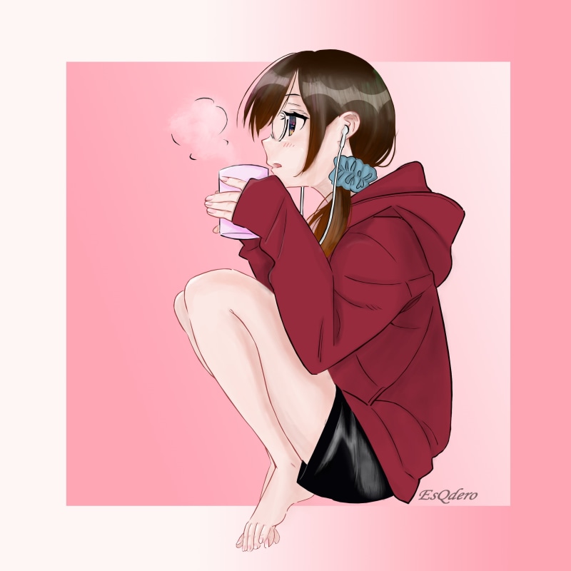 coffee, Kanokari, 2K, Okarishimasu (Rent-a-Girlfriend), Kanojo, anime girls, Chizuru Mizuhara
