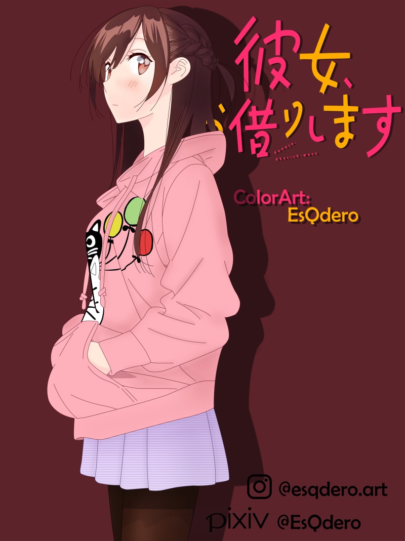 Kanokari, Ichinose Chizuru, 5K, Okarishimasu (Rent-a-Girlfriend), Kanojo, manga, anime girls, Chizuru Mizuhara