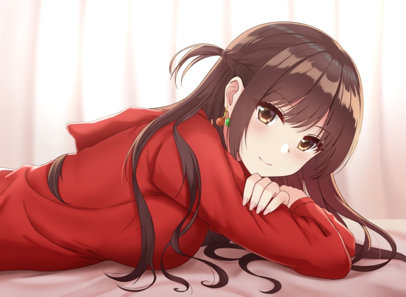 brown eyes, Okarishimasu (Rent-a-Girlfriend), Kanojo, 2K, brunette, anime girls