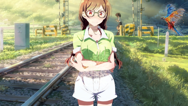 picture-in-picture, Kimi no Na Wa, Kanojo, anime girls, 4K, Okarishimasu (Rent-a-Girlfriend)