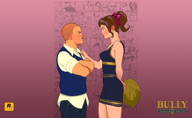 Games, people, 2K, love, adult, vs, edition, males, illustration, jimmy, bully scholarship edition jimmy vs cheerleader, young men, bully scholarship edition