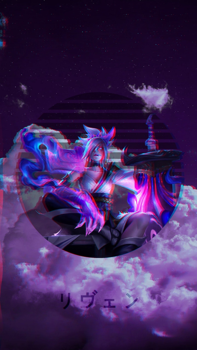 videogame, video games, glitch art, Riven (League of Legends), edit, 2K, League of Legends