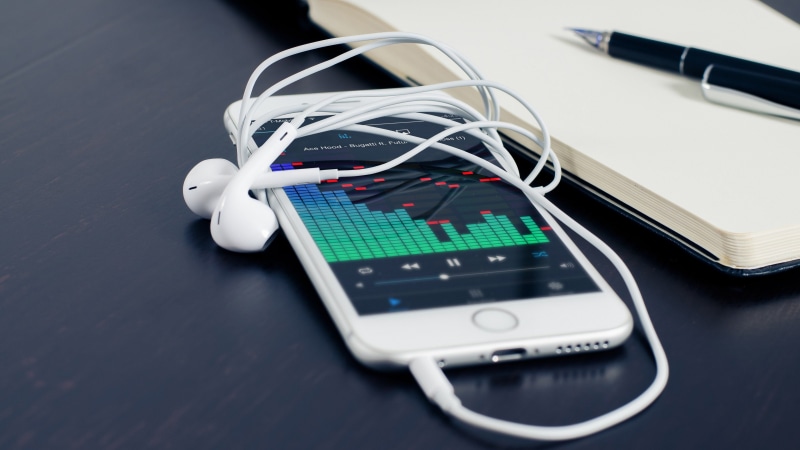 technology, Audio Spectrum, Hip Hop, 4K, Smartphone, earphones, music