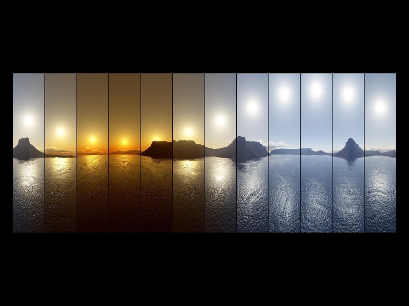 illuminated, night, spectrum time lake, 720P, copy space, sunset, glass - material, sky, sea, modern, pattern, built structure, city, indoors, lighting equipment