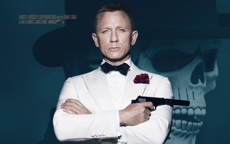 James Bond, waist up, james, standing, costume, 007: RANGE, clothing, agent, Daniel Craig, 007, arts culture and entertainment, bow tie, hat