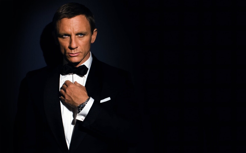mature adult, the dark background, james, james bond, bridegroom, looking, beautiful people, portrait, young Adult, tied Bow, looking At Camera, 007, indoors