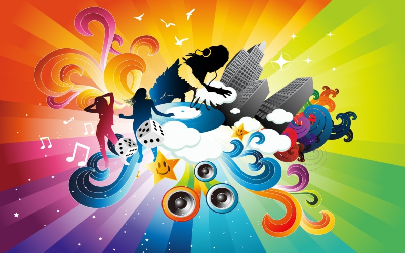 1080P, vector, colorful, music, dynamic, vector and design