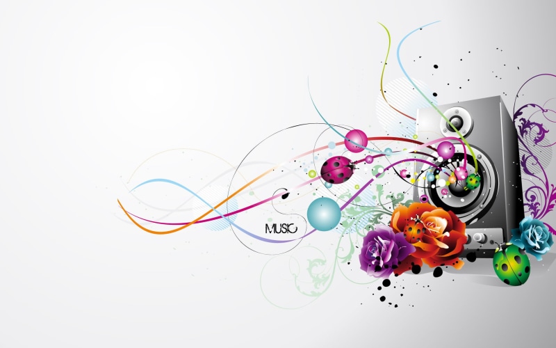 vector and design, 1080P, music, line, vector