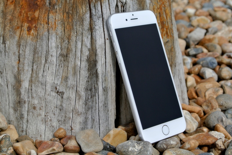 iphone, telephone, technology, modern, telecommunications Equipment, outdoors, blank, screen, empty, device screen, pebble, global Communications, smartphone