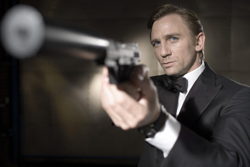 weapons, James Bond, 5K, Daniel Craig, gun, 007