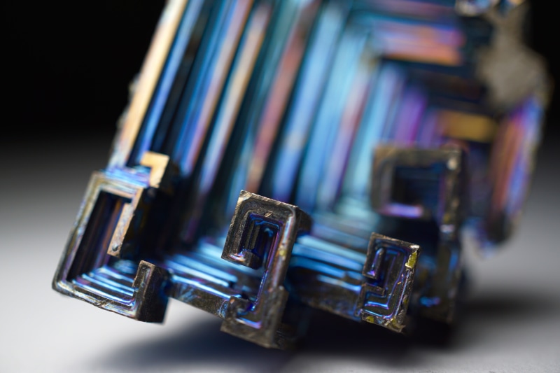 tint, group of objects, coarse crystalline, group, gray, studio shot, bismuth crystal, black, metallic gloss, no people, glazed includes, retail, indoors