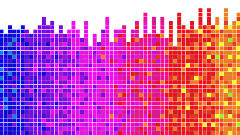technology, instrument of measurement, pink, multi colored, backgrounds, screen, data, variation, no people, graph, spectrum, pattern, purple