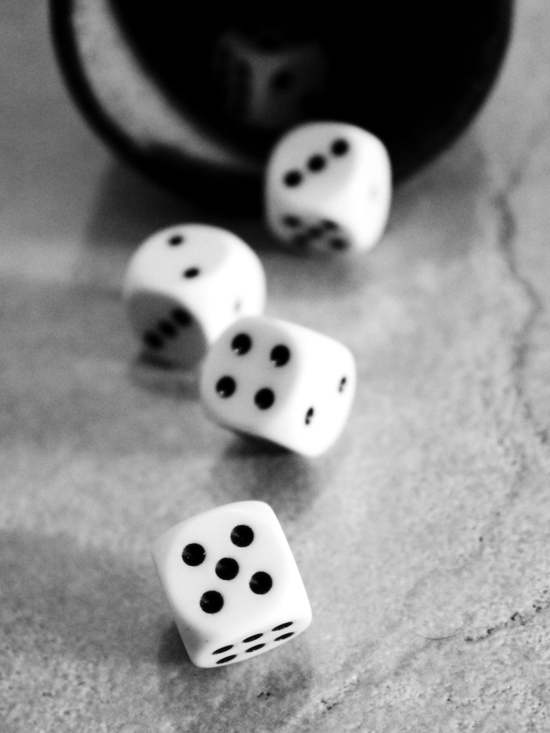 high angle view, luck, pay, angular, white, play, points, lucky dice, man made object, casino, success, close-up, instantaneous speed, cube shape, four
