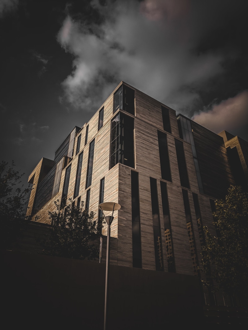 angular, built structure, plant, 4K, united states, sunlight, gloomy, overcast, building exterior, architecture, cloud - sky, nature, city, outdoors, apartment