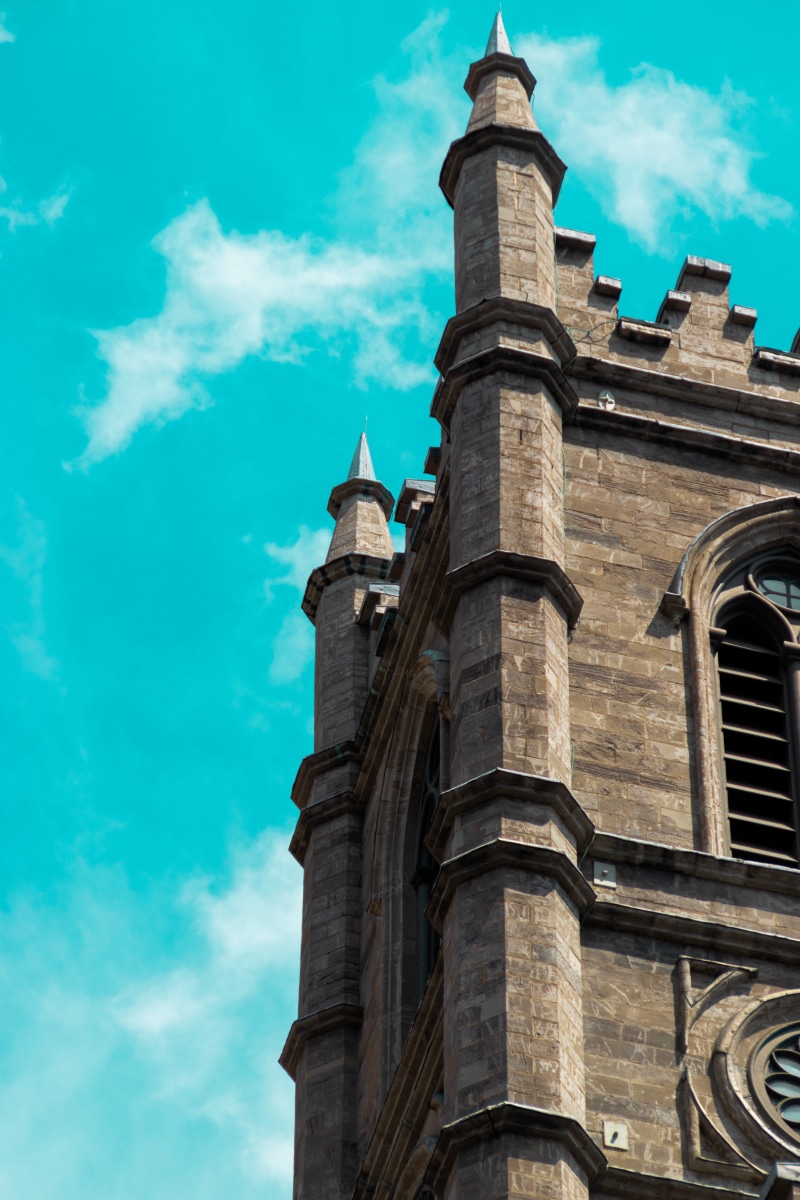 blue, place of worship, outdoors, isometric, built structure, day, nature, angular, belief, tower, cloud - sky, geometric, religion, building, history