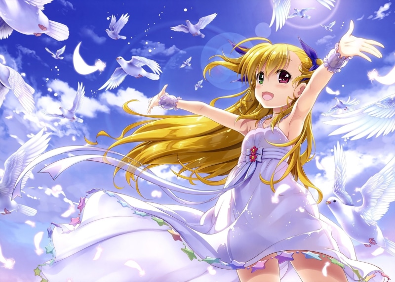 Anime, Magical Girl Lyrical Nanoha Strikers, 1080P, Heterochromia, Vivio (ViVid Strike!)
