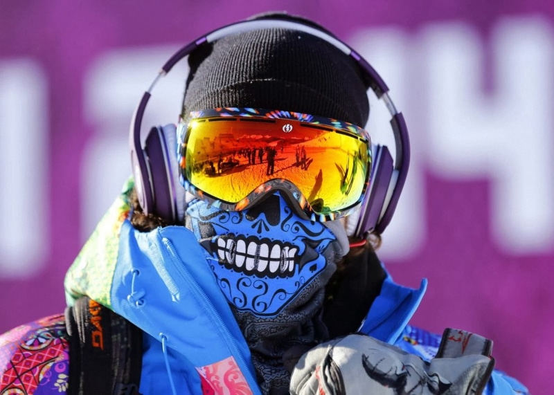 skiing, equipment, black, snow, headphones, uniform, cordless, winter sport, protective Mask - Workwear, men, purple, safety, clothing, cold temperature