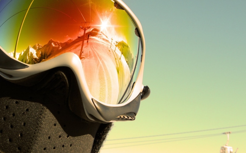 mask, sunglasses, landscapes, reflection, sports, shine, 1080P, color, snow, people, goggles, glasses, snowboarding, ski, mountains