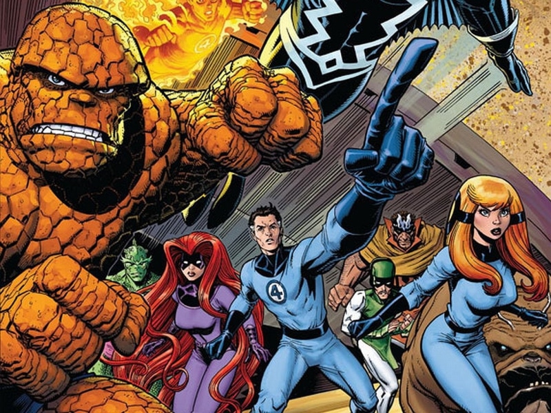 Johnny Storm, Thing (Marvel Comics), Doctor Doom, Human Torch (Marvel Comics), 720P, Comics, Black Bolt, Mister Fantastic, Ben Gimm, Karnak (Marvel Comics)