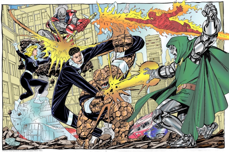 Terrax the Tamer, Fantastic Four, Susan Storm, Reed Richards, Johnny Storm, Thing (Marvel Comics), Ben Gimm, Invisible Woman, Marvel Comics, Human Torch (Marvel Comics)