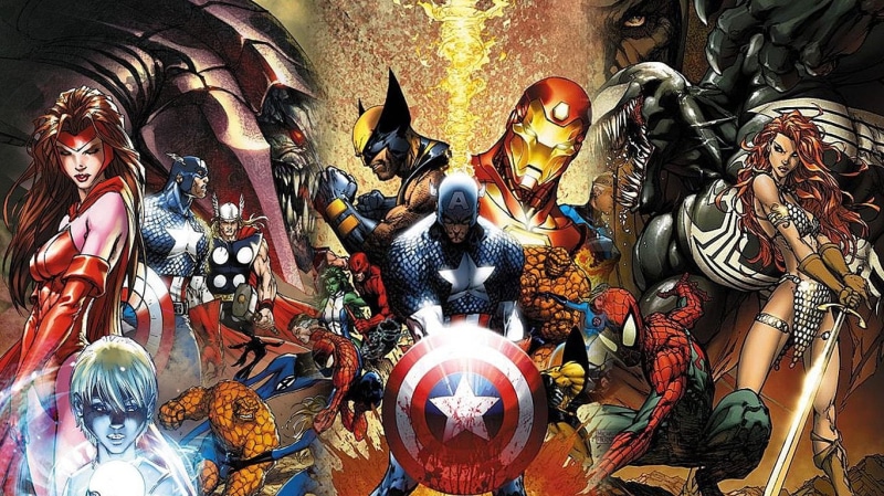 Daredevil, Thor, Comics, Spider-Man, Thing (Marvel Comics), Wolverine, Captain America, 720P, Superhero, Mister Fantastic, Scarlet Witch, Civil War