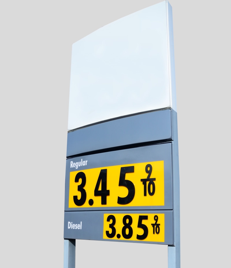 low angle view, symbol, day, dollar, expensive, 2K, background, Gas Price, automobile, close-up, inflation, illuminated, gas, service, car, studio shot