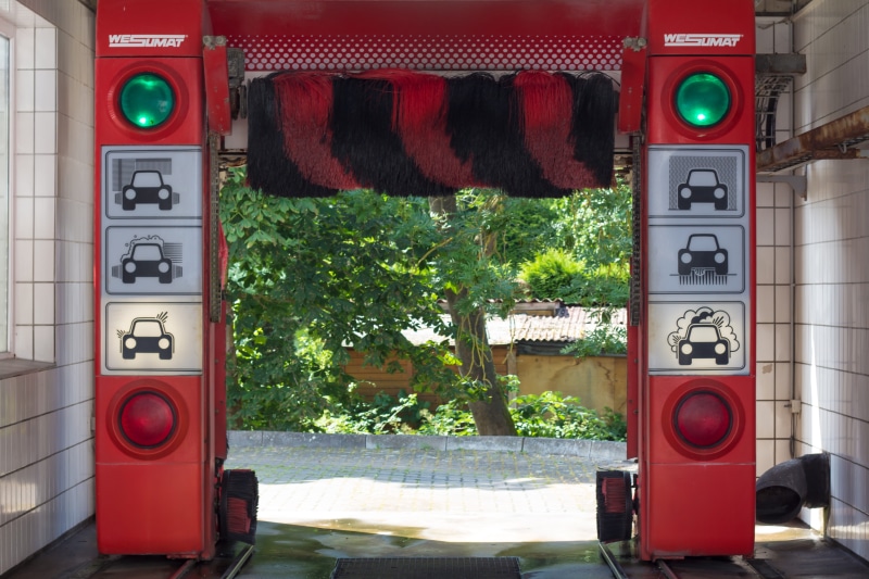 technology, no people, red, fuel and power generation, tree, safety, outdoors, fuel pump, text, sign, land vehicle, transportation, nature, Cleaning, Auto