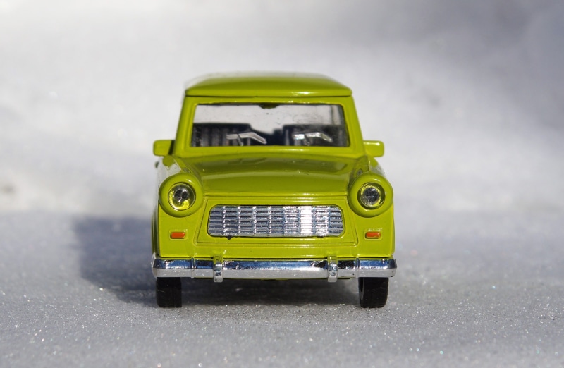 trabbi, old, east germany, no people, speed, transportation, 2K, mode of transportation, Auto, snow, automotive, yellow, motor vehicle, street, Model Car