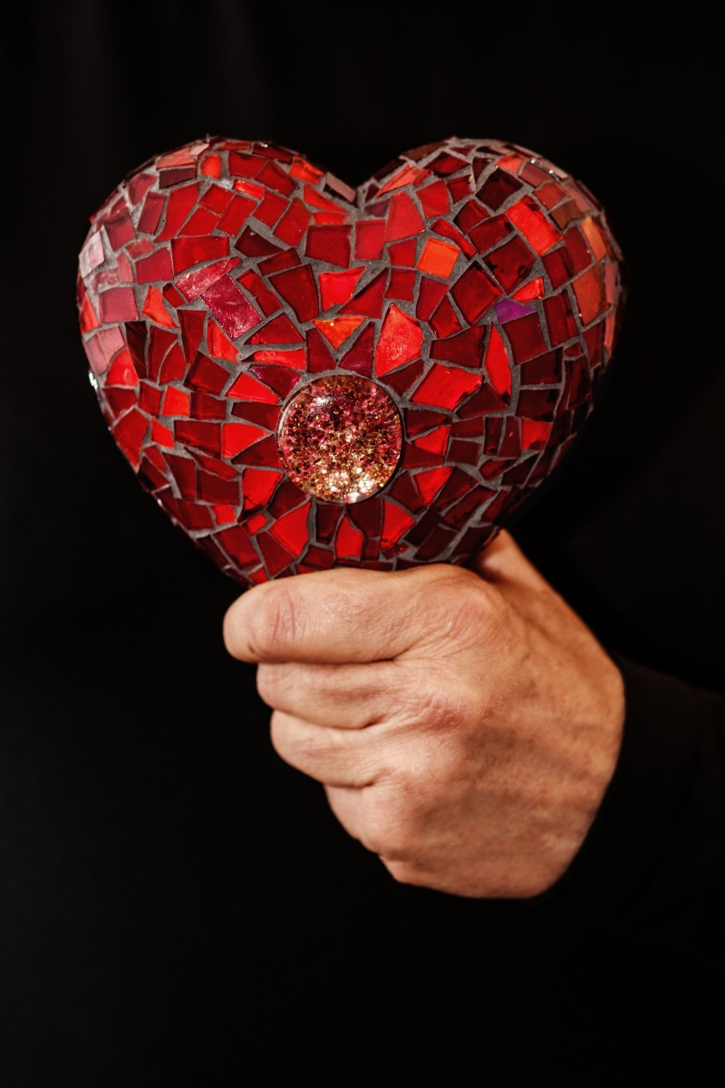 together, men, mosaic, decor, mothers day, romance, valentines day - holiday, holding, desire, love, creativity, heart, valentines day, finger, emotion