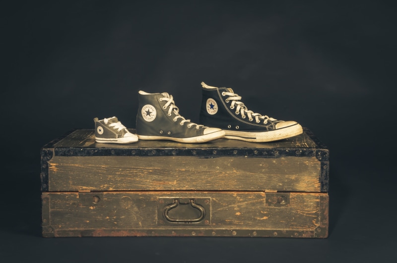 publication, cut out, all star, large, chucks, book, suitcase, old chest, 2K, metal, indoors, trunk, fashion, teen, converse, history, close-up, leisure